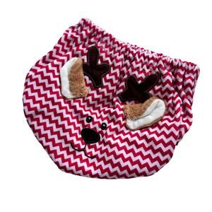 Baby Ganz Red Chevron Reindeer Bloomers 0-6 Months